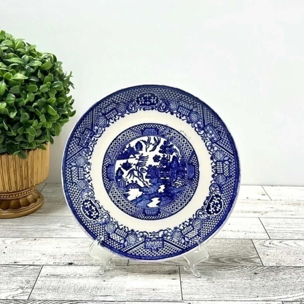 Vintage Blue Willow 7” Plate Set of 3